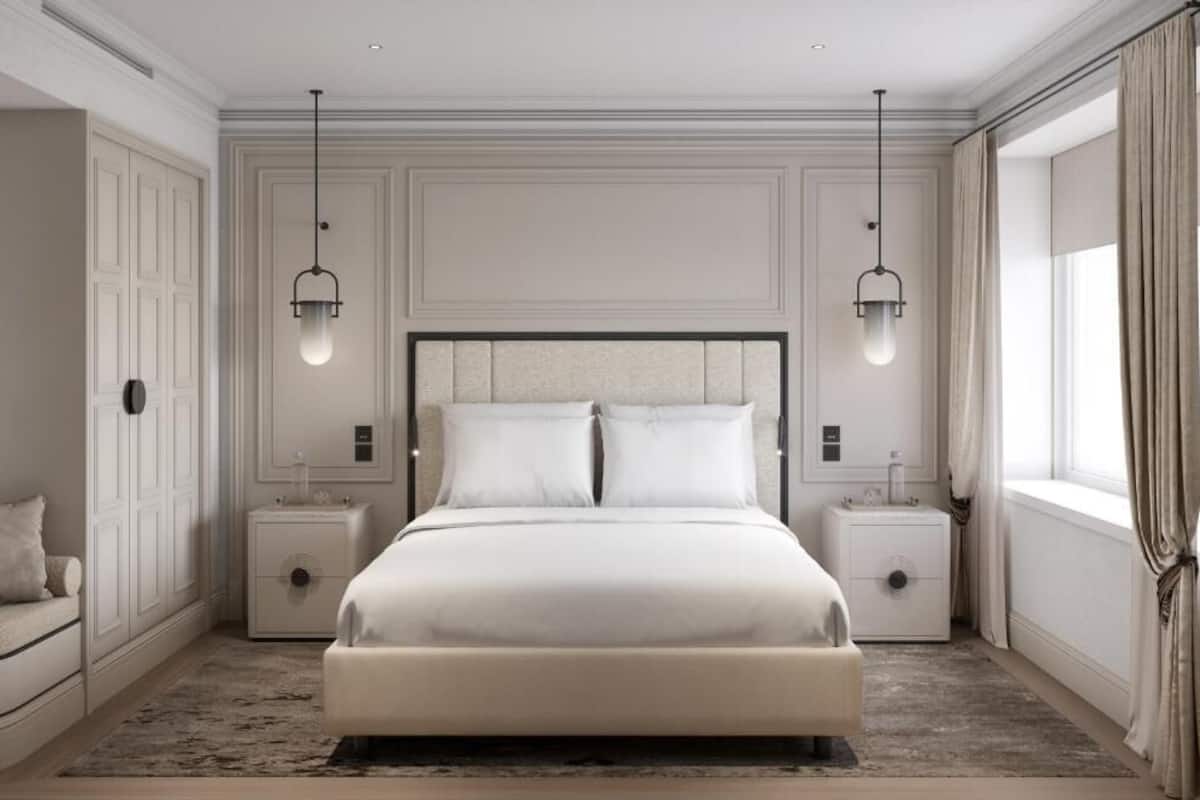 Chambre supĂ©rieure double ou avec lits jumeaux, vue sur la montagne | Coffre-fort, rideaux dâobscurcissement, systĂšme dâinsonorisation