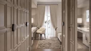 Caja de seguridad en la habitación, cortinas blackout y insonorización