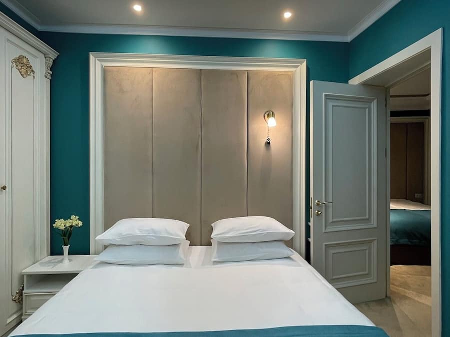 Family Quadruple Room, Courtyard View | Premium bedding, Select Comfort beds, minibar, in-room safe