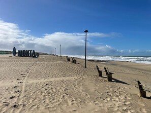 Sun-loungers, beach towels
