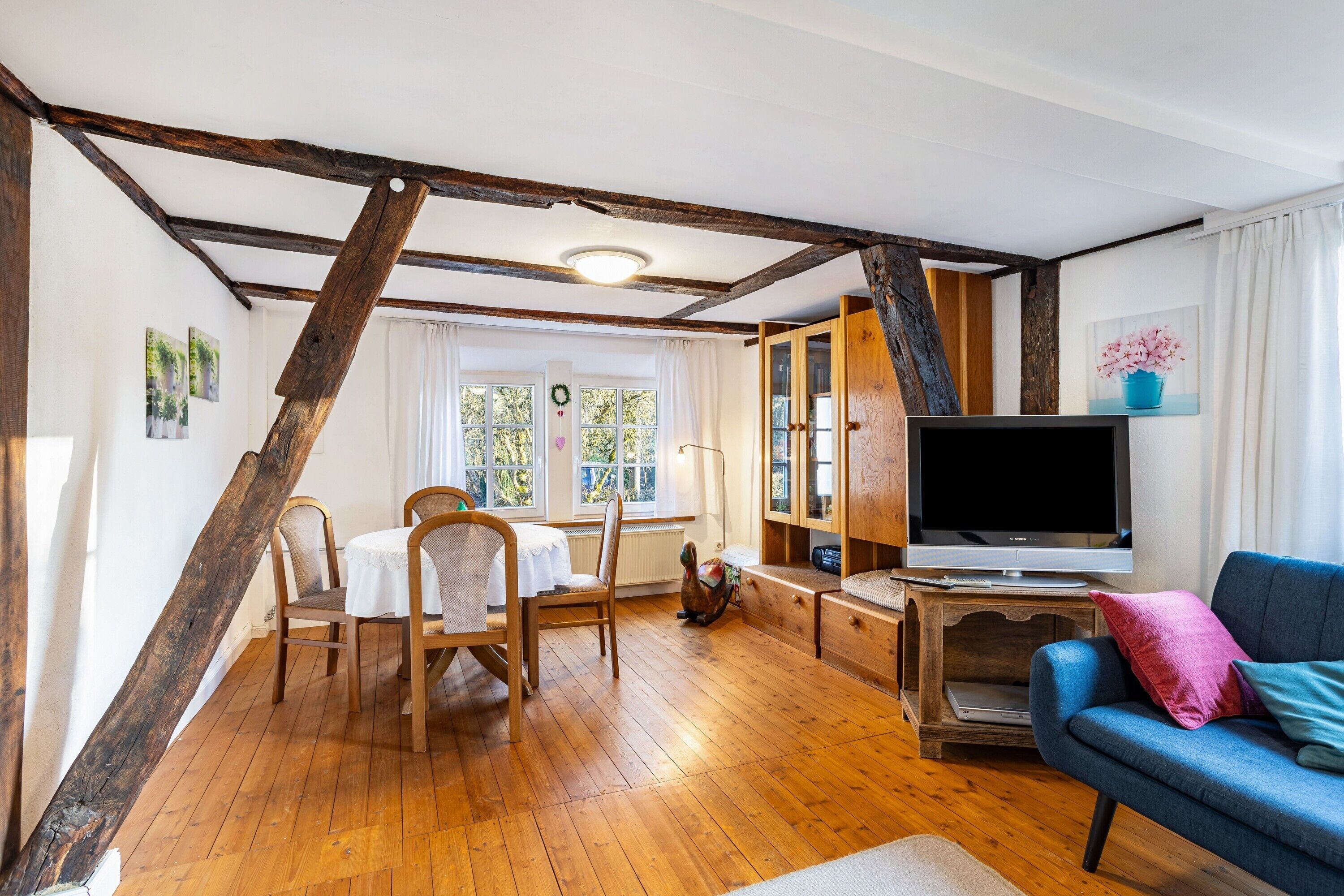 DVD-Player, Tischtennisplatte, Stereoanlage