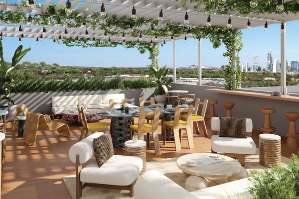 Rooftop furniture will not arrive till April 2026, but it'll be open nonetheless.