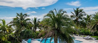 Luxury tropical villa located next to the beach