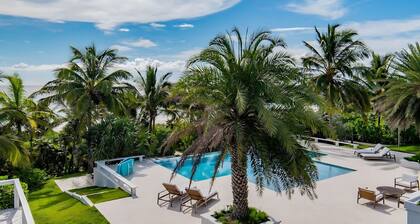 Luxury tropical villa located next to the beach