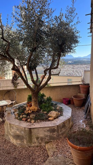 Terrace/patio - Le Cocon – Cozy Village House with Mountain Views (Puimoisson)