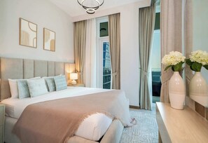 1 bedroom, iron/ironing board, WiFi, bed sheets - Cozy Luxury 1BR Apt in Business Bay (Dubai)