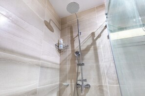 Deluxe Apartment, Pool View | Bathroom shower - Quiet 1BR Apartment Walk to Bávaro Beach (Punta Cana)