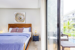 Deluxe Apartment, Pool View | In-room safe, free WiFi - Quiet 1BR Apartment Walk to Bávaro Beach (Punta Cana)