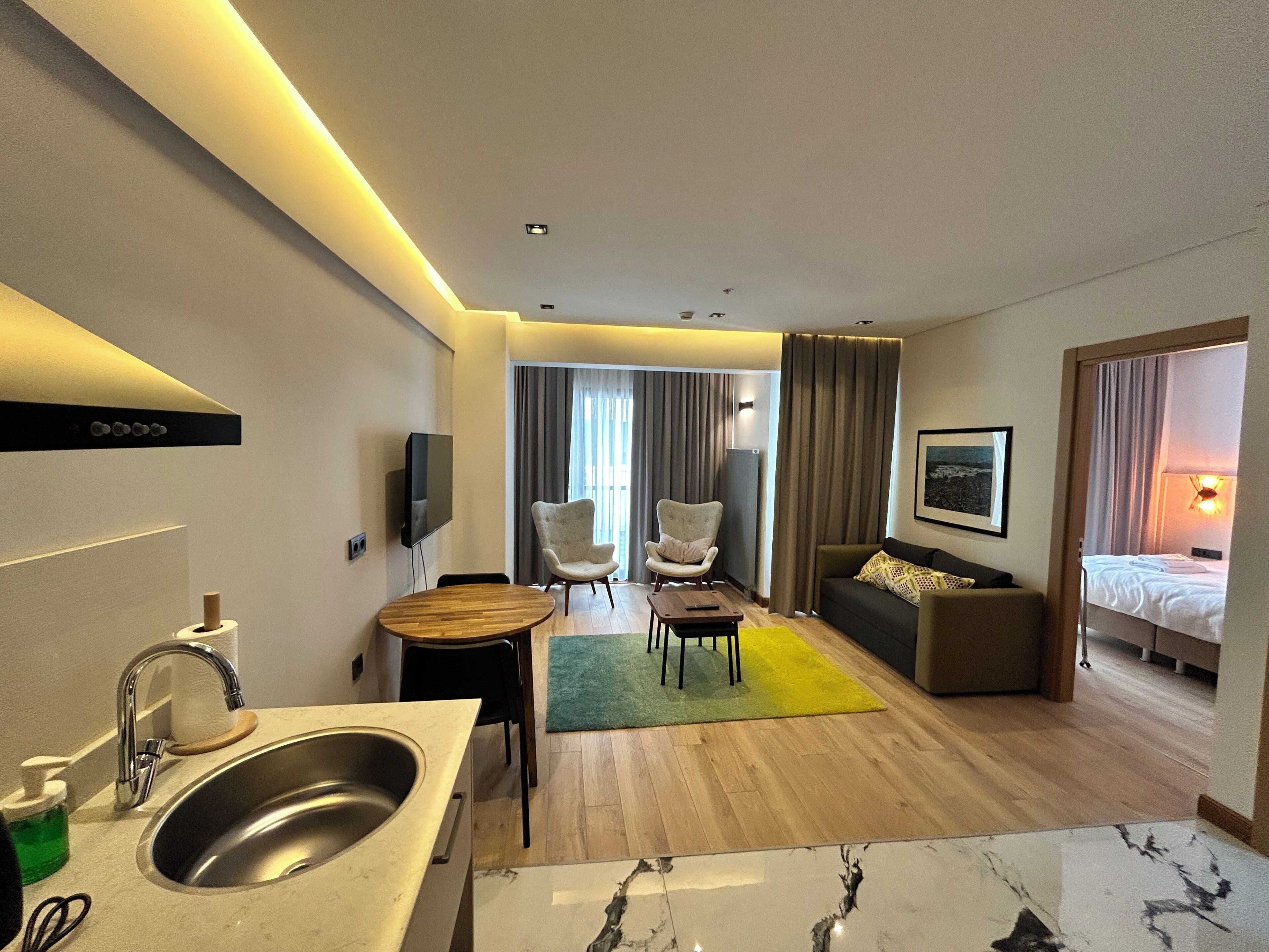 Suite Supérieure, vue ville | Vue de la chambre