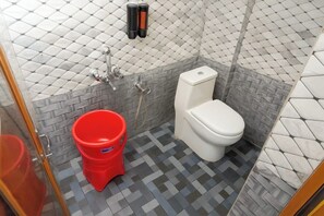 Handdoeken, zeep, shampoo, toiletpapier