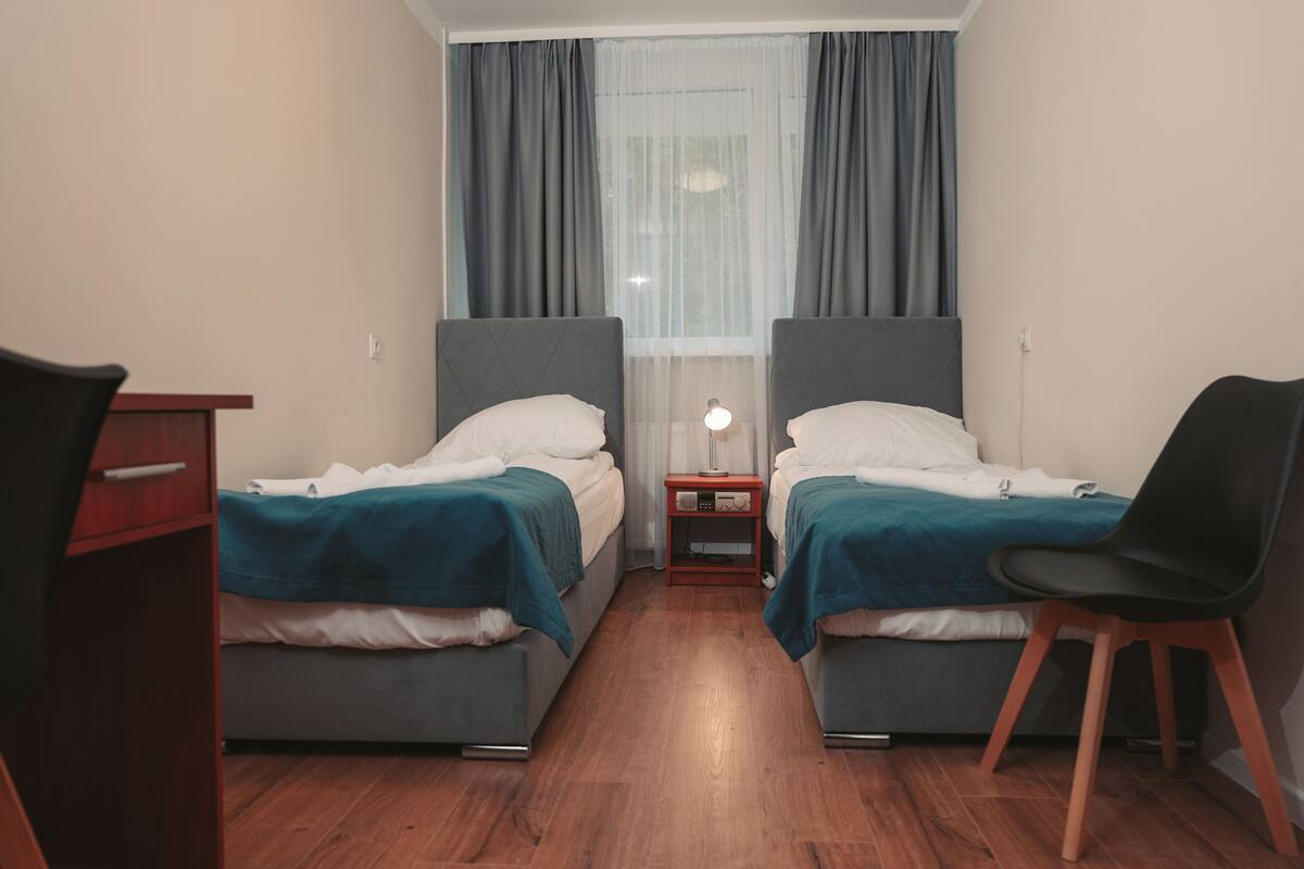 Classic Double Room, Balcony, Garden View | Desk, laptop workspace, blackout drapes, iron/ironing board