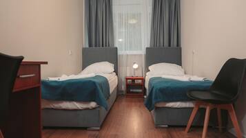Classic Double Room, Balcony, Garden View | Desk, laptop workspace, blackout drapes, iron/ironing board