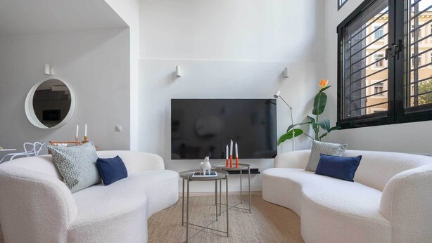 Living area - Luminous duplex in Fuente del Berro (Madrid)