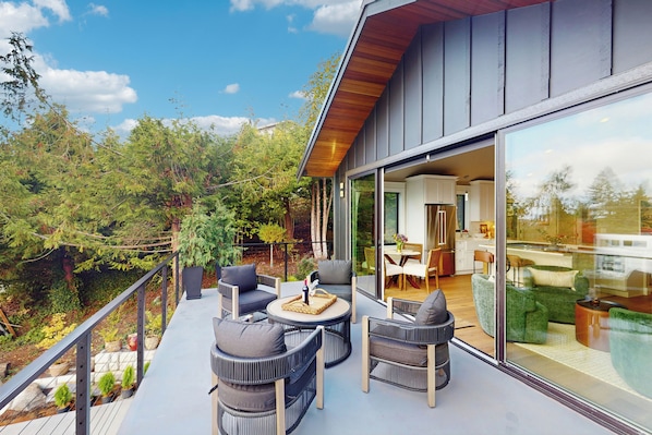 House (1 Bedroom) | Interior - 1 BR Home w/ Gas Fireplace & Puget Sound Views (Mukilteo)