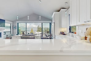 House (1 Bedroom) | Interior - 1 BR Home w/ Gas Fireplace & Puget Sound Views (Mukilteo)