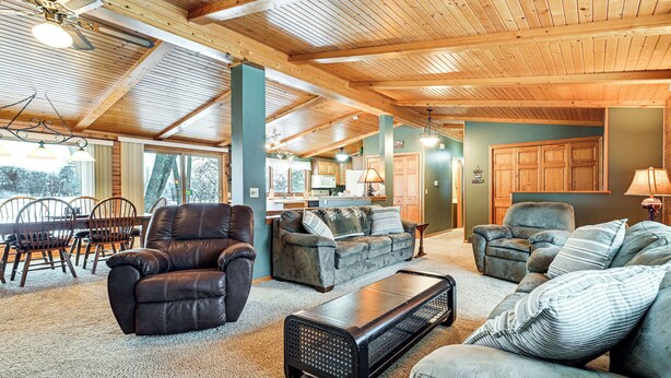 House (3 Bedrooms) | Interior - Waterfront Petenwell Lake Home w/ Private Dock (Nekoosa)