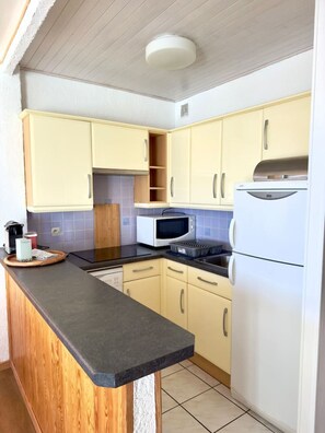 Fridge, microwave, stovetop, dishwasher - Spacieux 2 pièces avec balcon et la plus belle vue de Font-Romeu (Font-Romeu-Odeillo-Via)