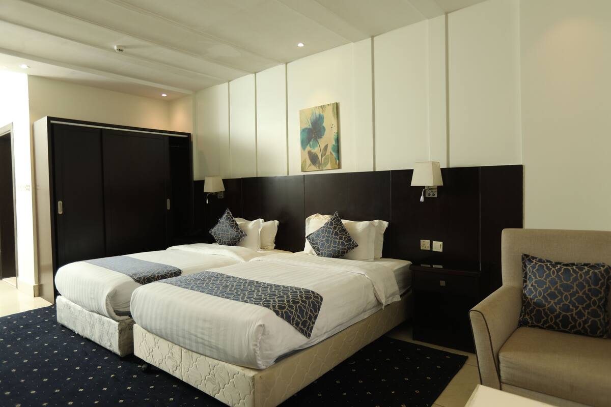 베이직 트윈룸, 퀸사이즈침대 2개 | 객실 내 금고, 암막 커튼, 방음 설비, 다리미/다리미판