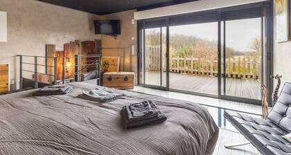 Gîte im Industriestil nahe Grandlieu-See, privater Parkplatz