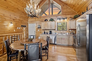 House, 4 Bedrooms | Private kitchen | Fridge, coffee/tea maker, toaster - Knotty But Nice 4 Bedroom Home (Sevierville)