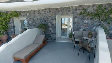 Standardsuite - havudsigt | Udendørs spisemuligheder