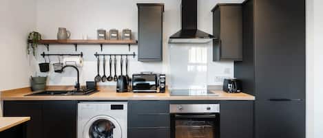 Apartemen Deluks, 2 kamar tidur, Bebas Asap Rokok | Dapur pribadi | Pemanggang roti