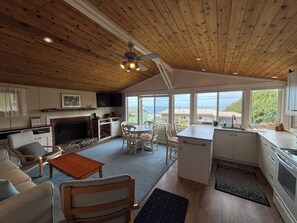 Interior - Enchanted Cottage- Wood Fireplace & Cozy Vibes- Peaceful & Private-Ocean View (Arch Cape)