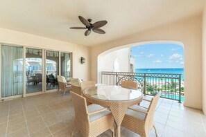 Outdoor dining - 2BR Resort/Ocean View Residence at The Ritz Carlton Resort (Seven Mile Beach)
