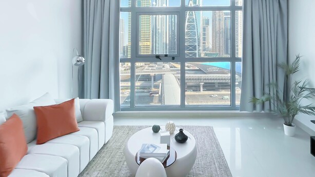 Apartment (1 Bedroom) | Front of property - Prestige Marina Living 1BR Balcony, Pool & Gym (Dubai)