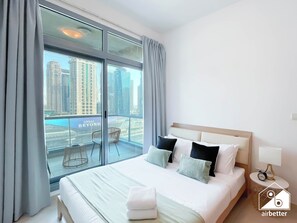 Apartment (1 Bedroom) | Interior - Prestige Marina Living 1BR Balcony, Pool & Gym (Dubai)