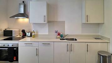 Microwave, oven, stovetop, dishwasher