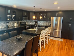 Microwave, oven, stovetop, dishwasher