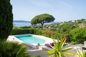 Outdoor pool - Villa du Meinier - Sea view 8 guests (Sainte-Maxime)