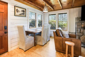 TV, fireplace, video games - Tucked in the treetops, this charming mountain retreat blends rustic warmth with modern comfort  by the Sunshine Collective. (Cashiers)