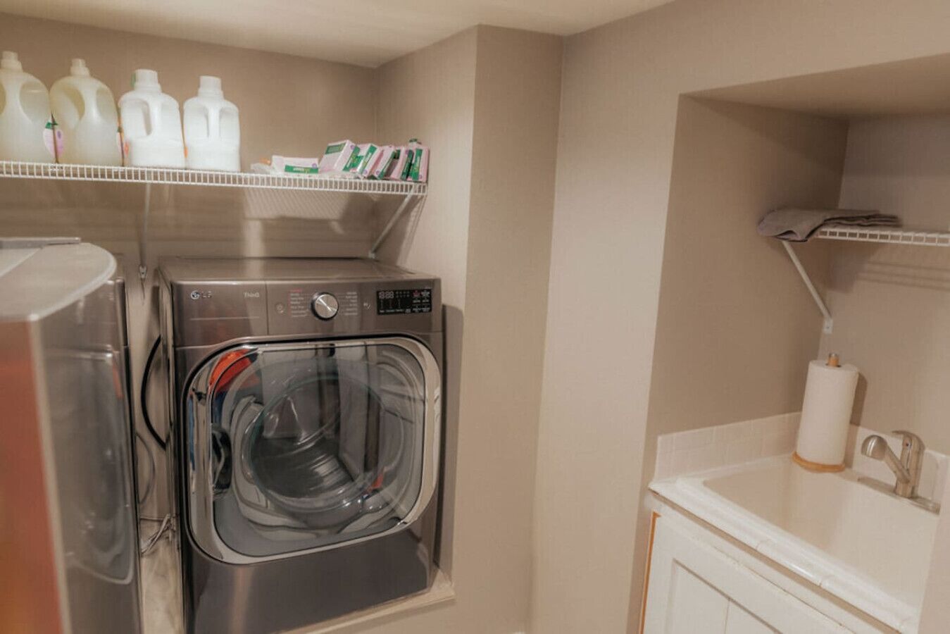 Travel lighter with in-unit laundry.