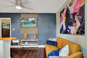 Apartment, 1 Queen Bed, Kitchen, Garden View (Rainbow Falls 4) | Living area - Rainbow Falls 4 Stay for 2 (Oakland Park)