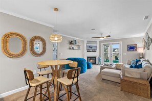 TV, fireplace - Reel Nauti at Ocean Village by Seaside Vacations & Sales (Ocean City)