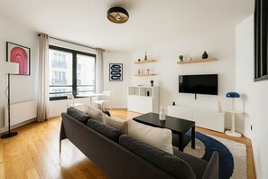 Living area - Elegant Appartement au 19e  (Paris)