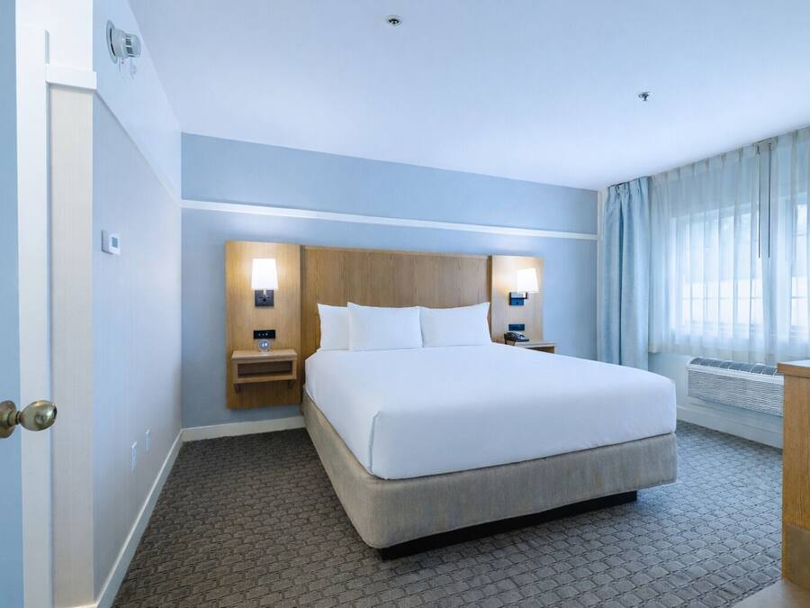 In-room safe, desk, laptop workspace, blackout drapes