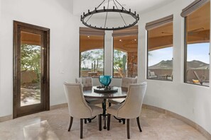 Dining - 5BR Desert Villa · Heated Pool · Hot Tub · Views (Cave Creek)