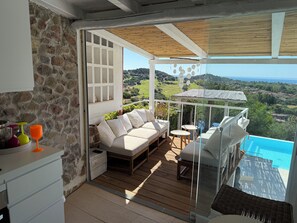 Living area - Villasimius vacation home with private pool spectacular sea view golf porto (Villasimius)