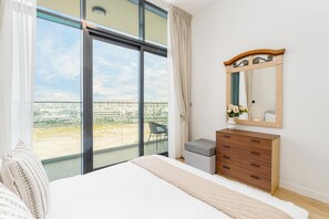 Luxury Apartment, Balcony, City View | In-room safe, iron/ironing board, cots/infant beds, free WiFi - Vogue | The Gate near Yas Island | Ferrari World (Abu Dhabi)