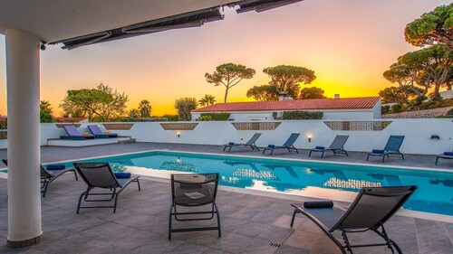 Sophisticated villa with heatable pool