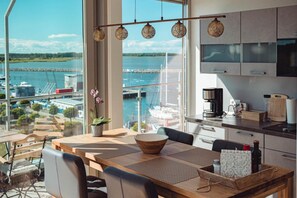 Dining - Penthouse by the Sea Barth – Water Views, Rooftop Terrace, Relaxation (Barth)