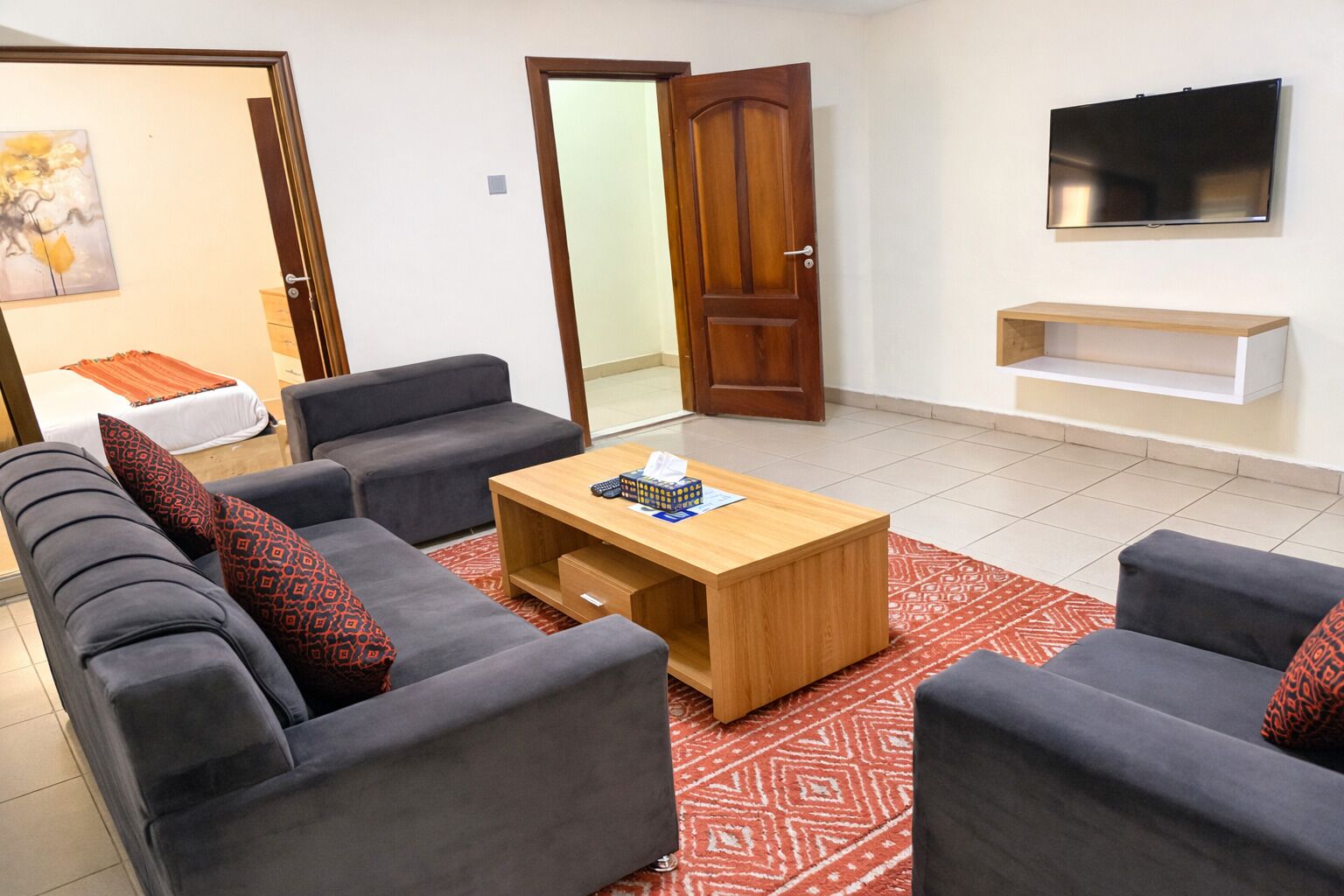 Superior Apartment, 1 Bedroom | Living area