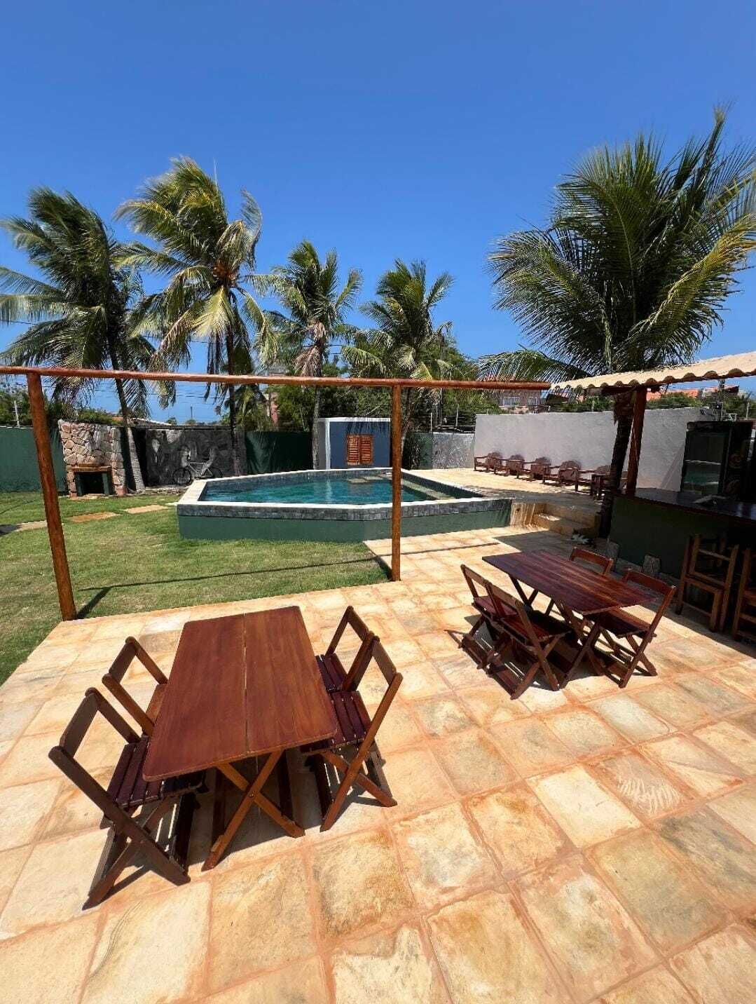 屋外ダイニングエリア