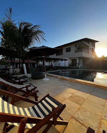 Terraza o patio. BrKite Pousada