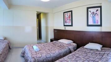Family Triple Room, Multiple Beds, Private Bathroom, City View | Laptop workspace, free WiFi