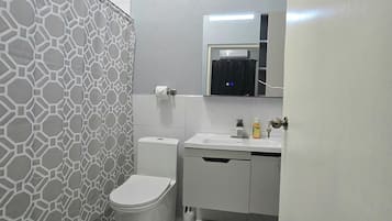 Towels, soap, toilet paper