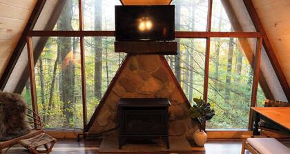 Waterfront A- Frame With Dock, Canoe + Kayaks